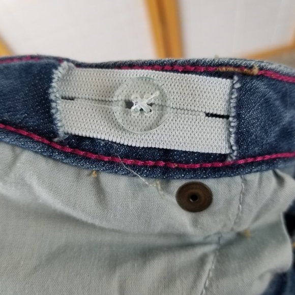 Lands' End Jeans girls Size 16 Blue Denim Comfort Waist Bootcut - Picture 4 of 9